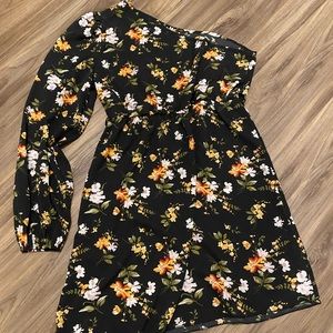 One Shoulder floral dress